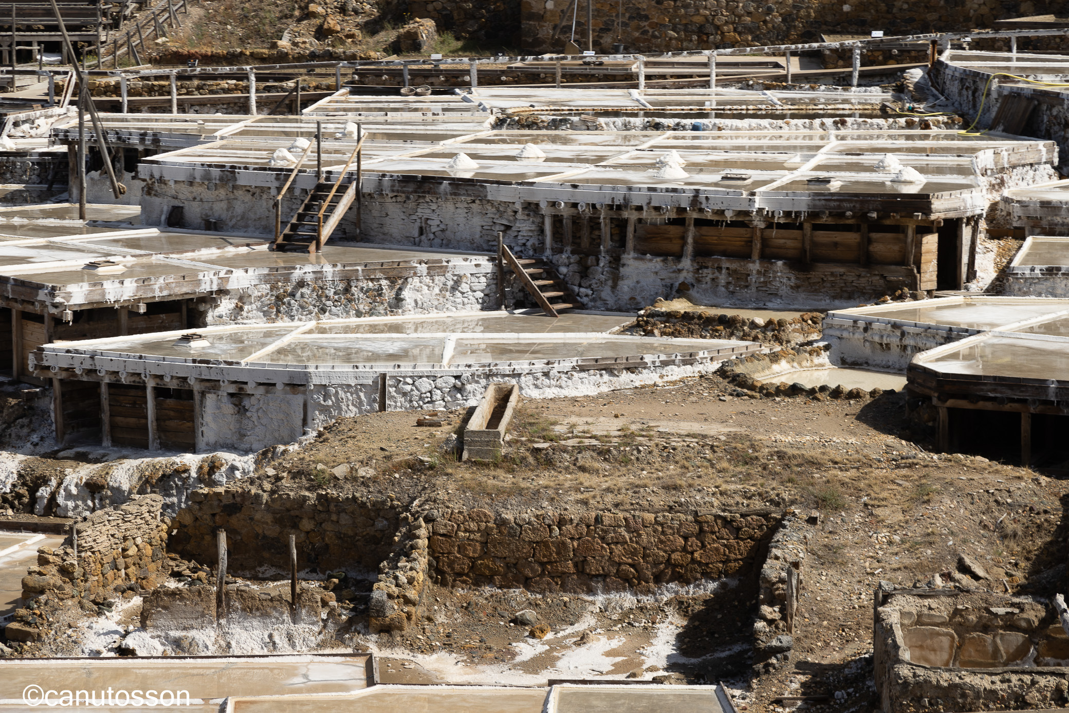 Eras en proceso de evaporación de la salmuera.
