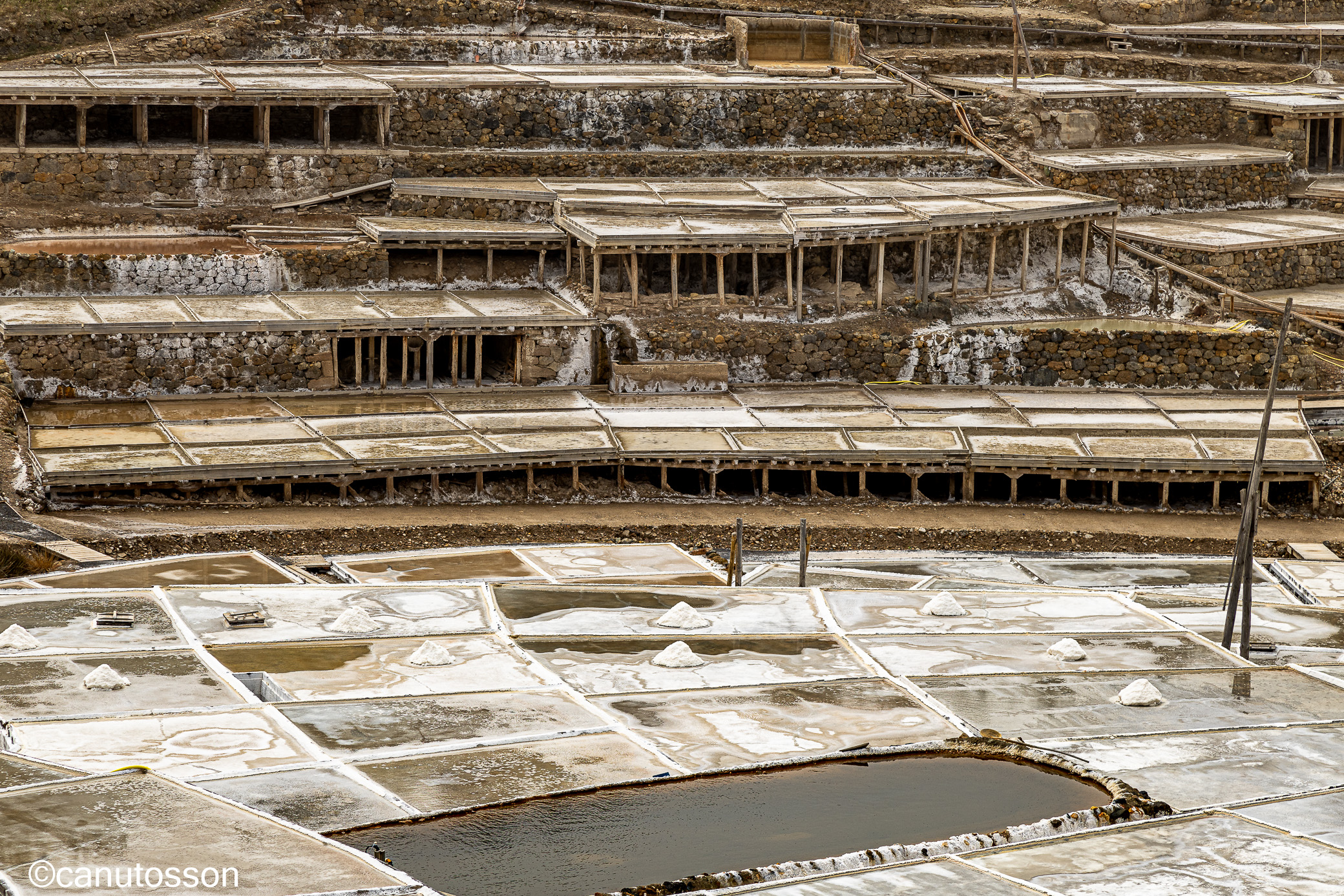 Eras en produción en las Salinas de Añana