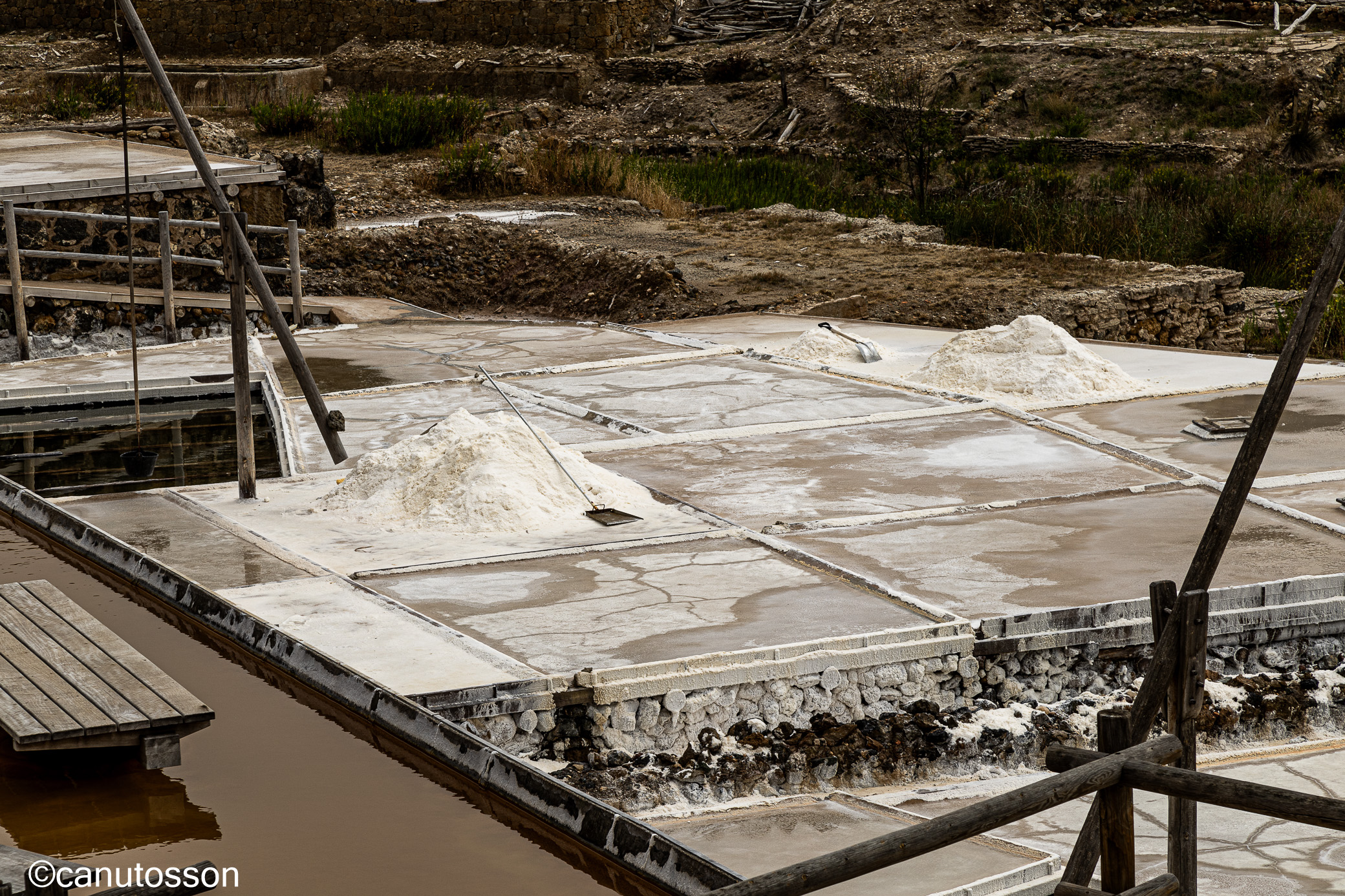 Grupo de eras o granjas en las que se ha recogido la sal.
