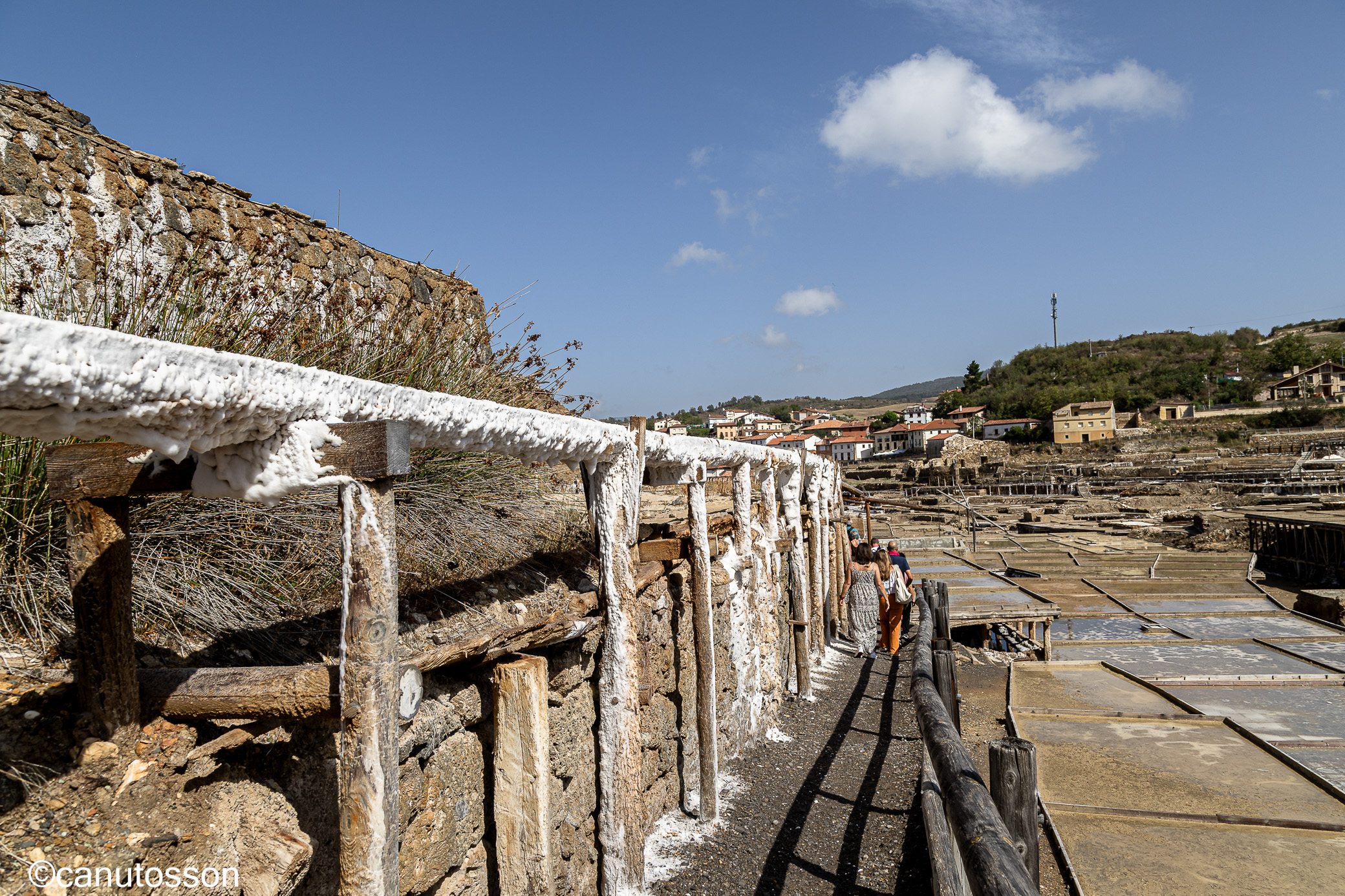 Canalización o acueductos de la salmuera.
