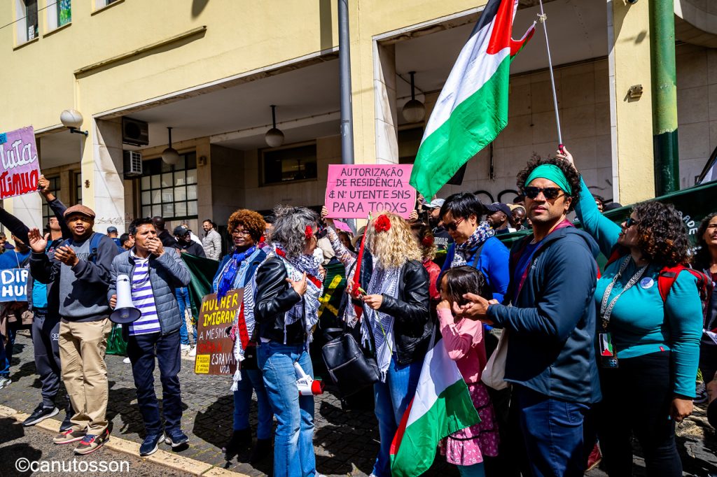 Reivindicaciones de grupos de inmigrantes, Lisboa.