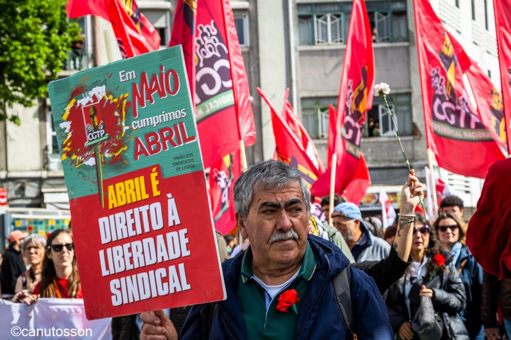 Manifestación del 1º de Mayo en Lisboa