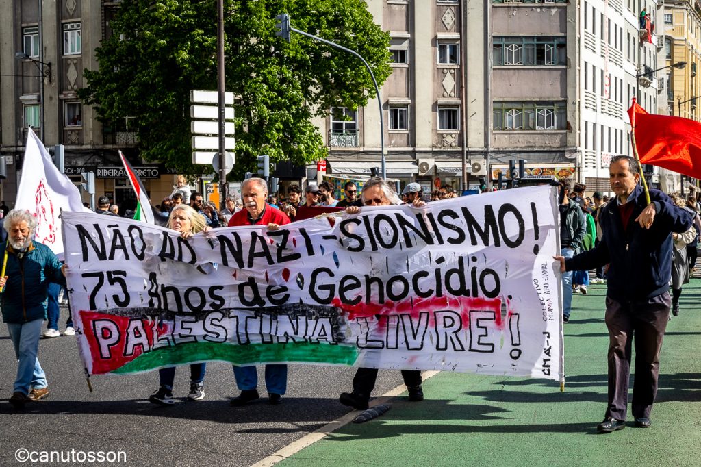Contra el genocio en Palestina.